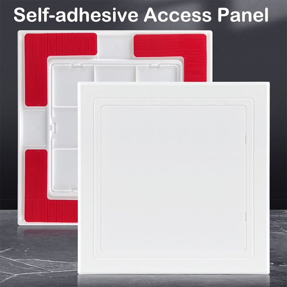 Furniture Hardware Fitting - 1pc 自己粘着アクセスパネル検査穴 ABS アクセスドア壁天井白ハッチカバーユニバーサルプラスチックプッシュタイプ