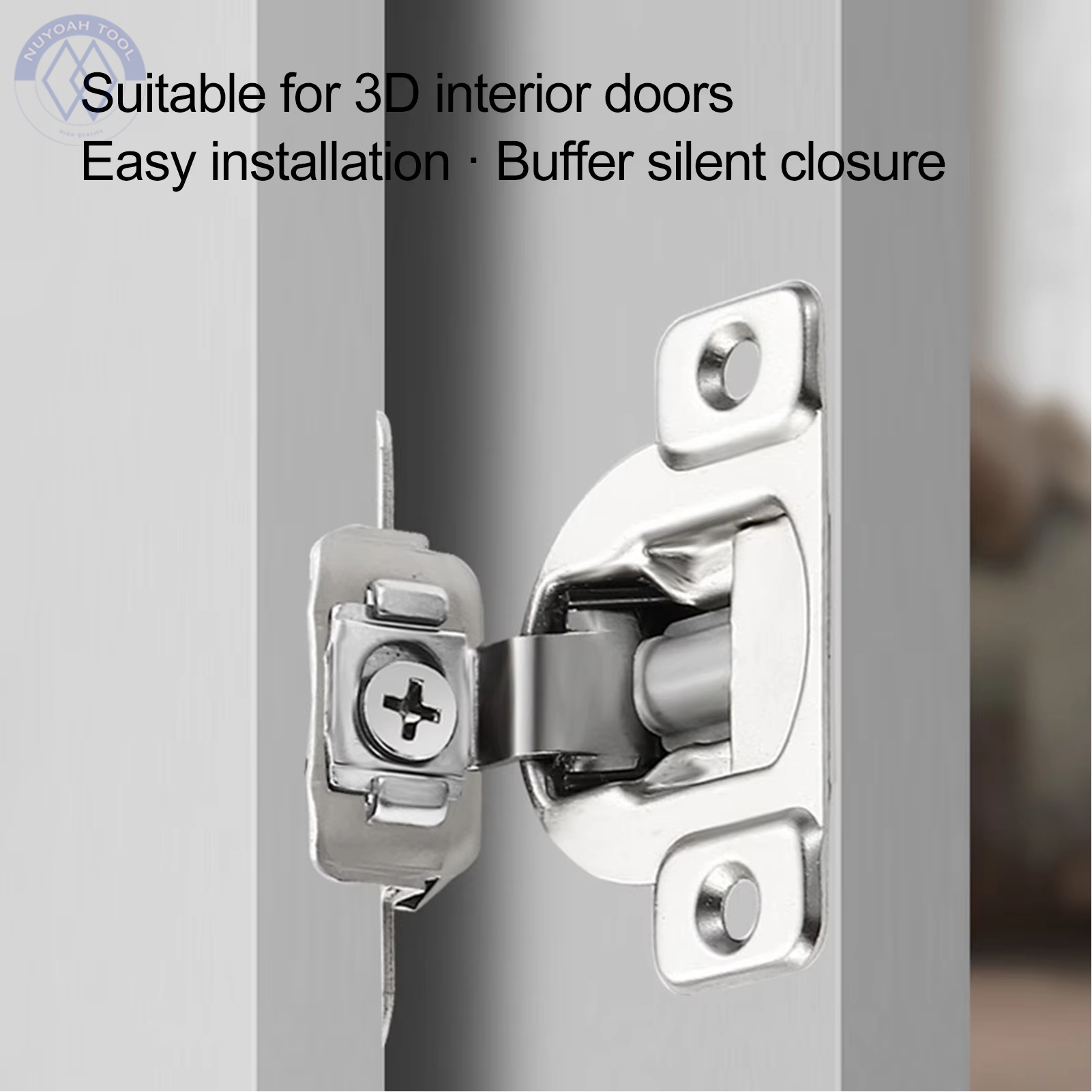 Cabinet Hinge Overlay - 内開きヒンジキッチンキャビネット隠しヒンジ冷間圧延鋼目に見えないクッション付きドアヒンジコンピュータデスクレストラン用