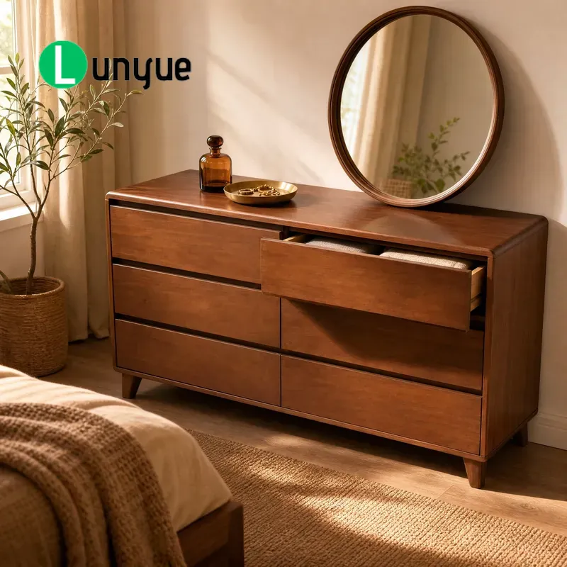 Furniture Hardware Lowes - 特注の薄型6段引き出し式サイドキャビネット。幅1557mm。組み立て済みで、必要な金具も付属。