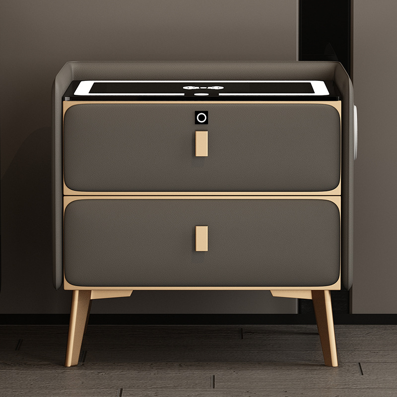 スマートな木製ナイトテーブル。モダンなデザインで、ワイヤレス - Furniture Hardware Manufacturer のレビューと価格