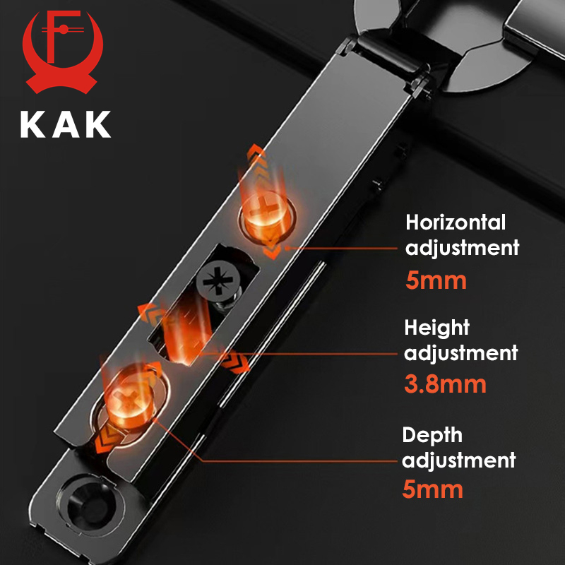 KAK 2 個隠し油圧キッチンヒンジ黒ソフトクロージングキャ - Cabinet Hinge Overlay のレビューと価格
