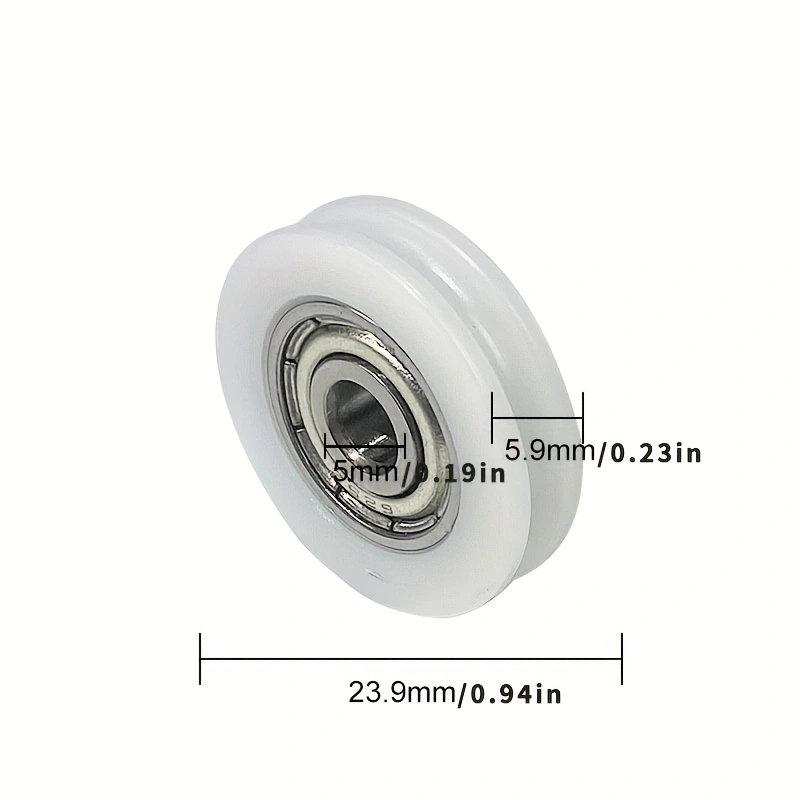 9個入り U溝ナイロンベアリングローラー 5x23.9mm  - Furniture Hardware Lowes のレビューと価格